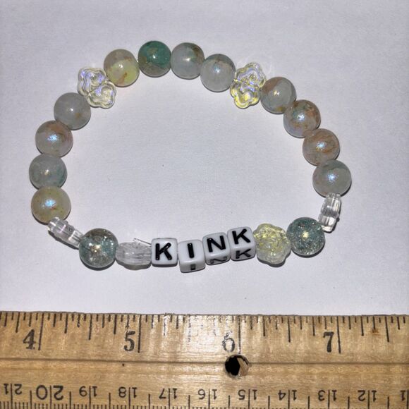 Multicolor “Kink” Bracelet Adult Humor Beaded Handmade Naughty Accessories - Picture 1 of 3